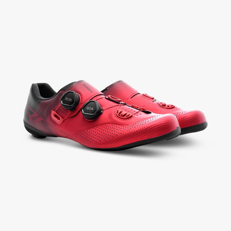Sepatu Sepeda Shimano Road Bike Shoes SH-RC702 Wide - Red