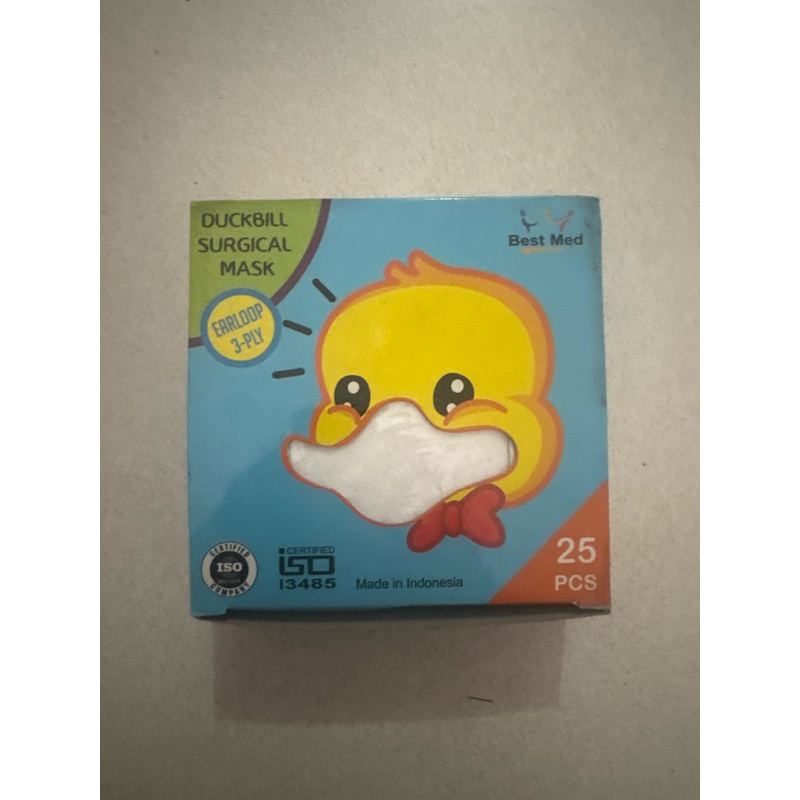 masker duckbill anak bestmed isi 25