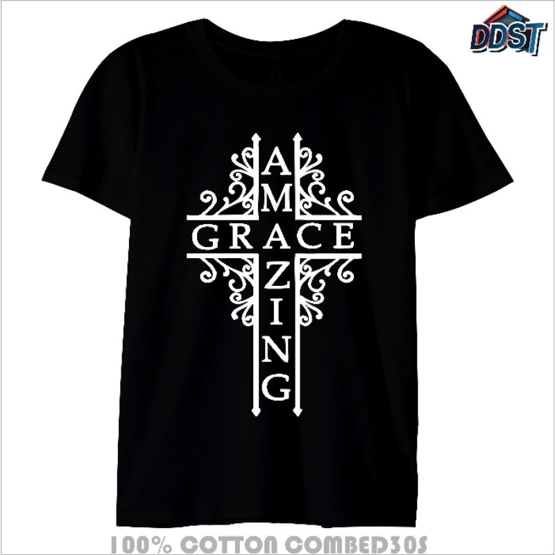 KAOS ROHANI AMAZING GRACE CROSS