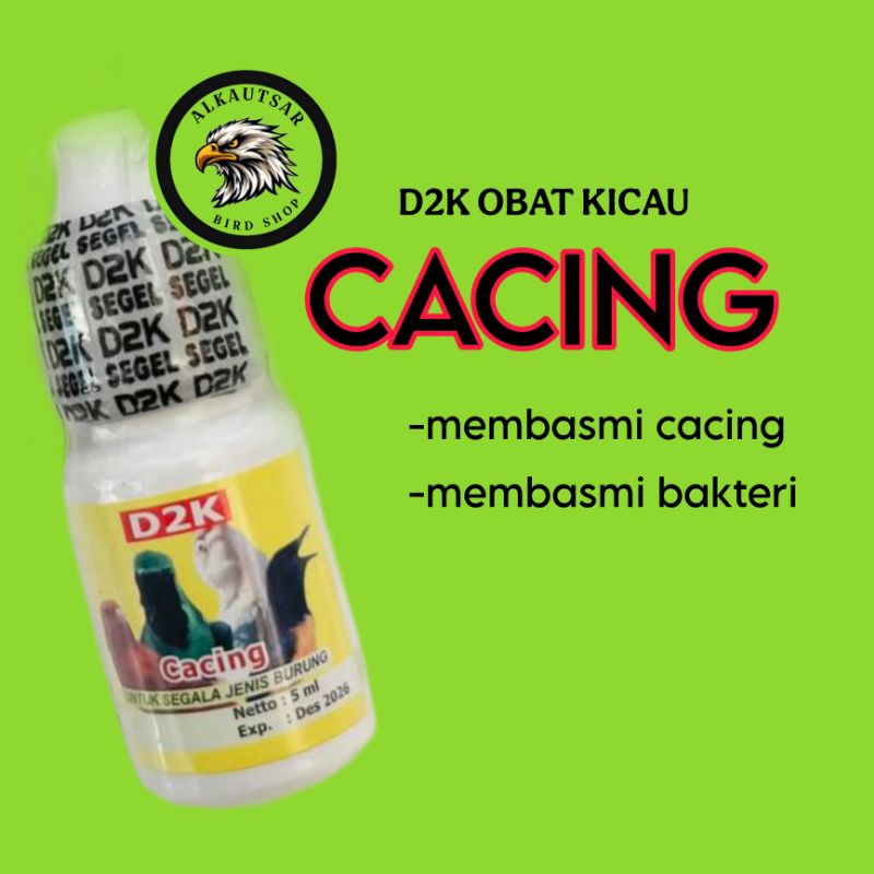 OBAT BURUNG CACINGAN DAN BAKTERI D2K CACING ORIGINAL
