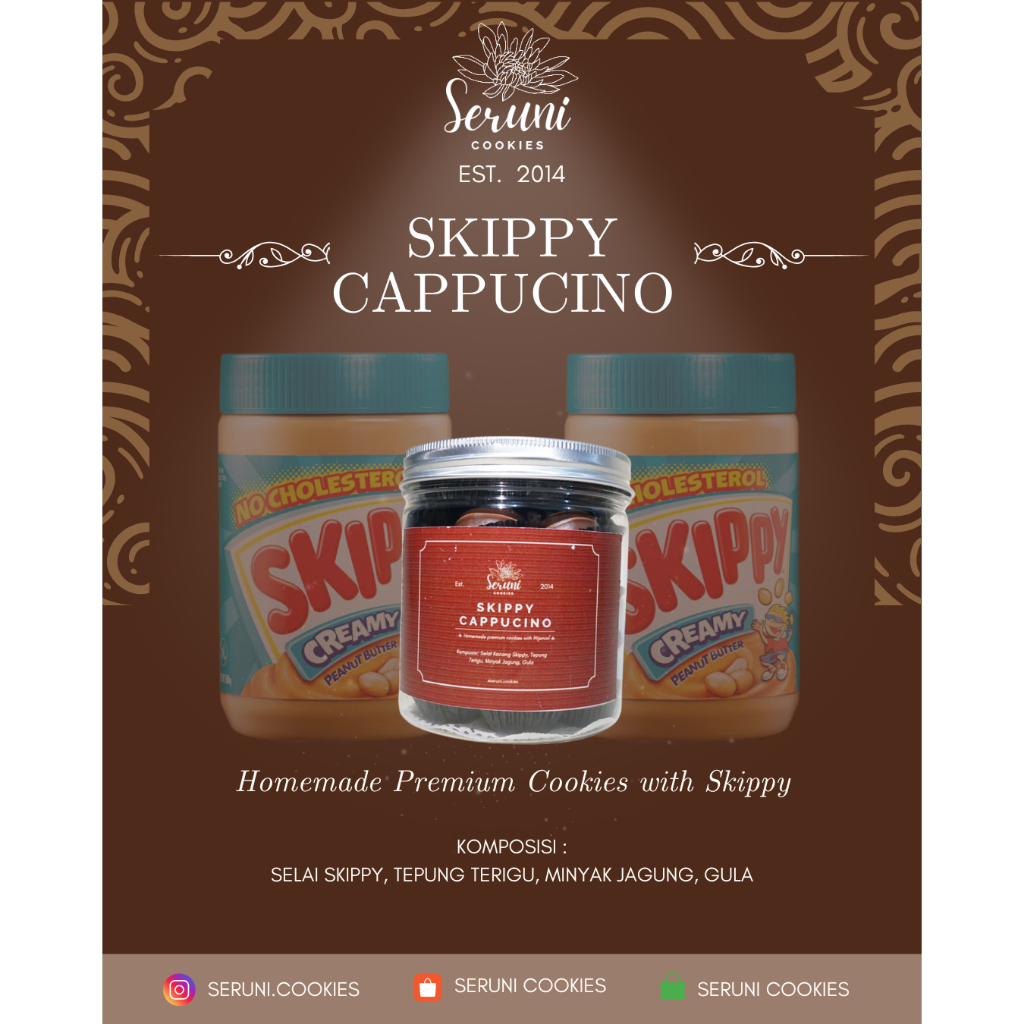 

Skippy Cappucino Premium by Seruni Cookies