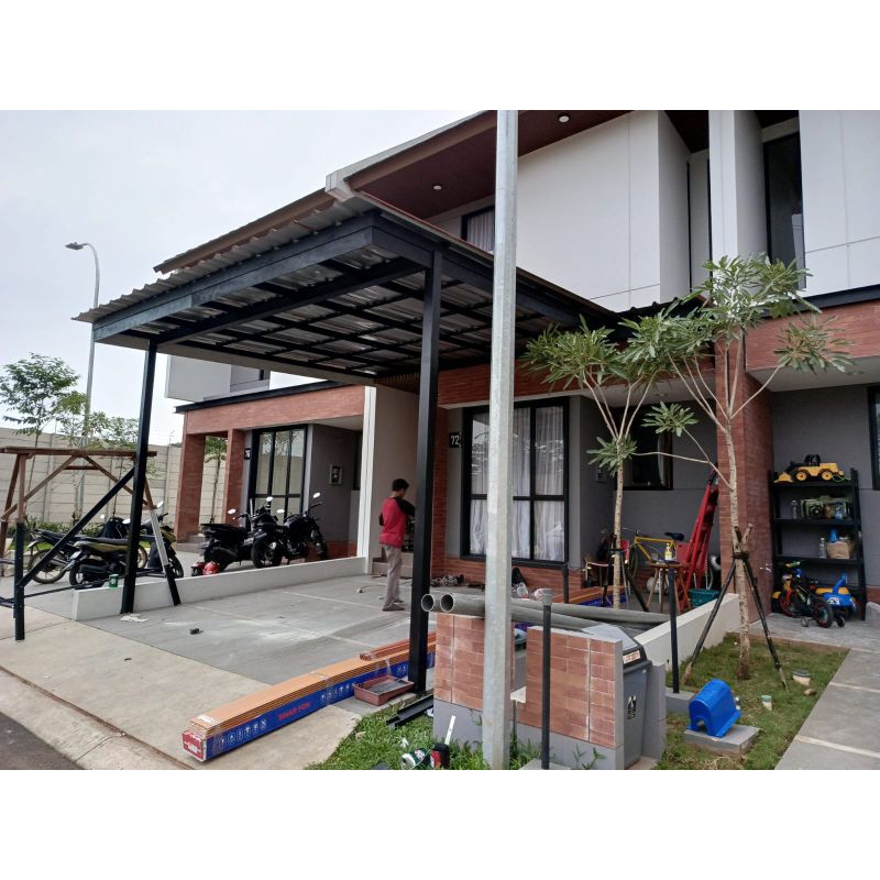 kanopi baja ringan atap atap spandek pasir