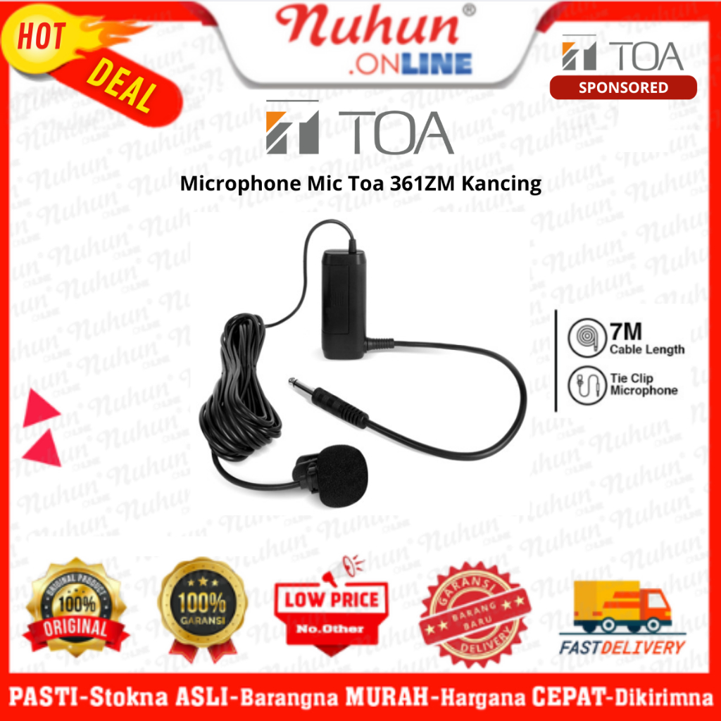 [CIANJUR] Mic Toa 361ZM Kancing