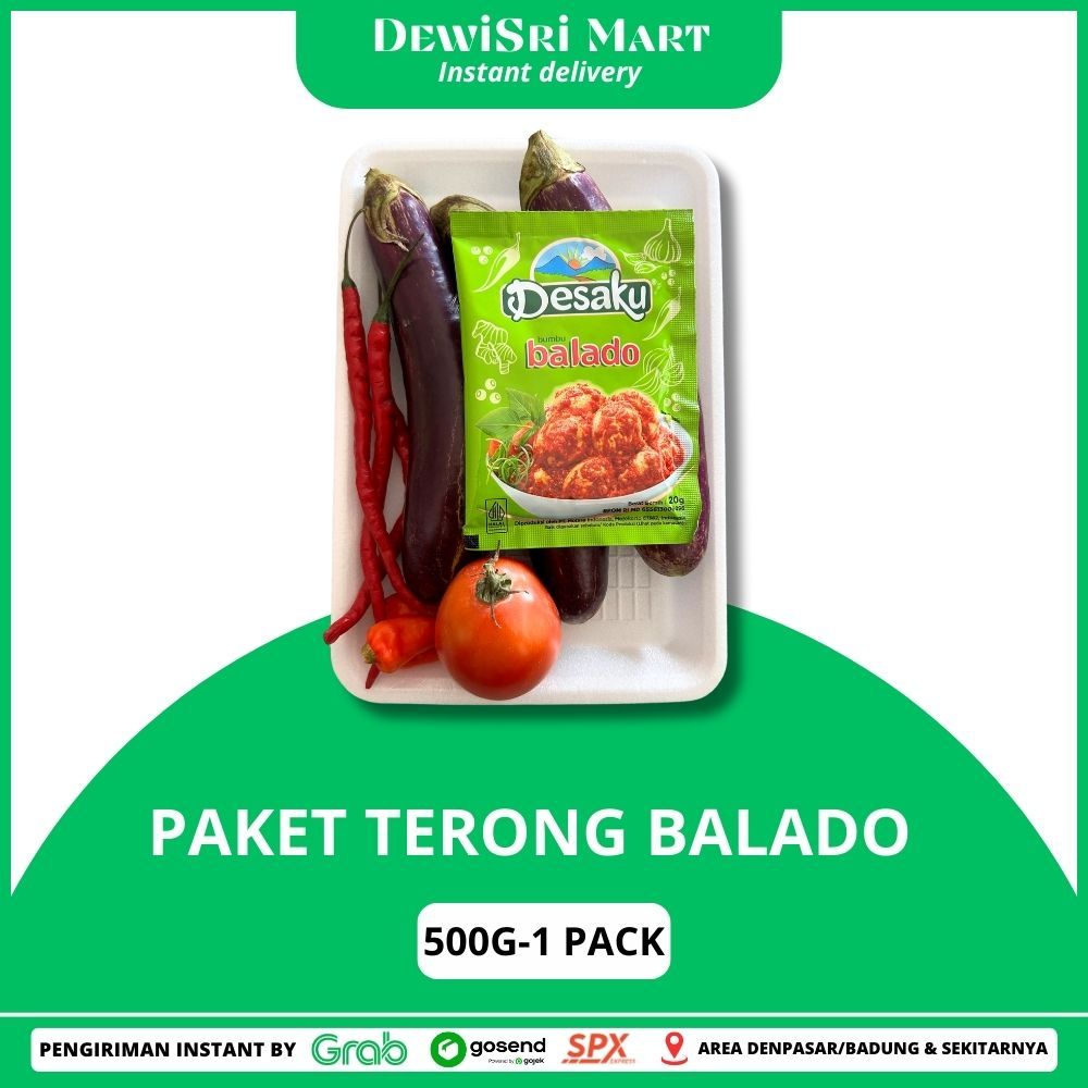 

Paket Terong Balado 500g / 1 Pack - DewiSri Mart