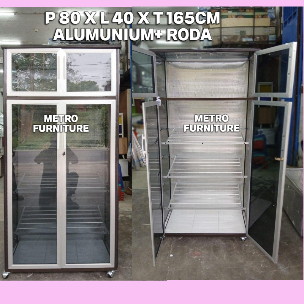 RAK SEPATU ALUMUNIUM RODA LEMARI SEPATU ALUMUNIUM RAK SERBAGUNA ALUMUNIUM FREE ONGKIR SERANG KOTA