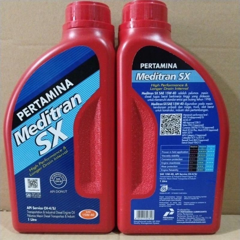 OLI PERTAMINA MEDITRAN SX 1L..1 DUS ISI 20 BOTOL