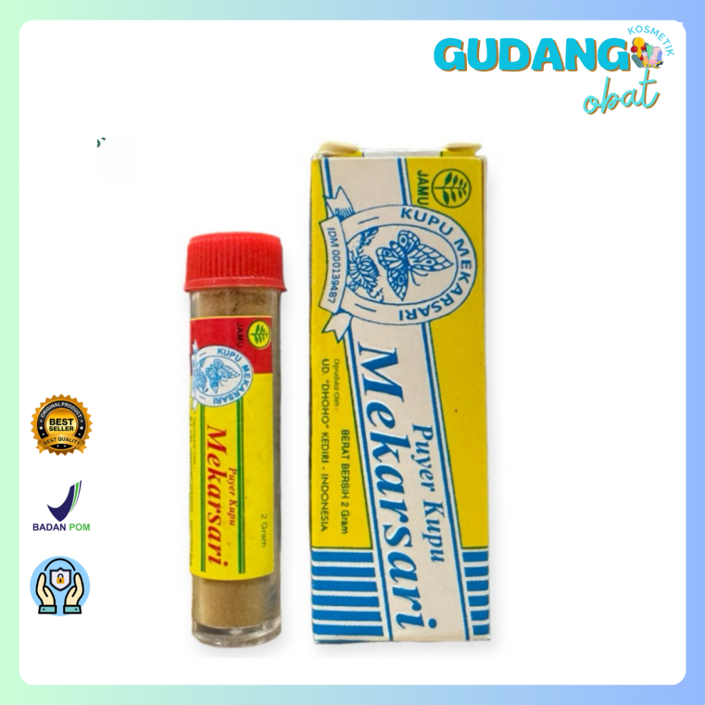 Kupu Mekarsari Puyer 2 gr - Kembung - Diare