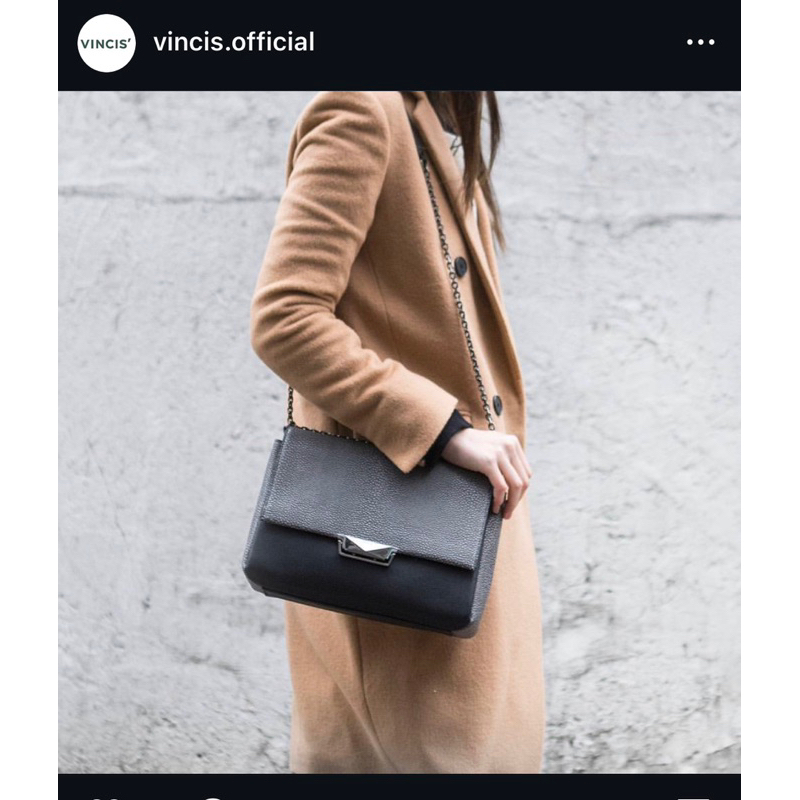 tas sling rantai kulit asli brand vincis’ preloved