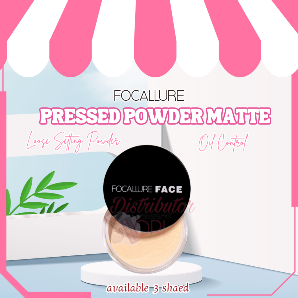 FOCALLURE Waterproof Natural Loose Setting Powder Oil Control Loose Powder FA15 / BEDAK TABUR