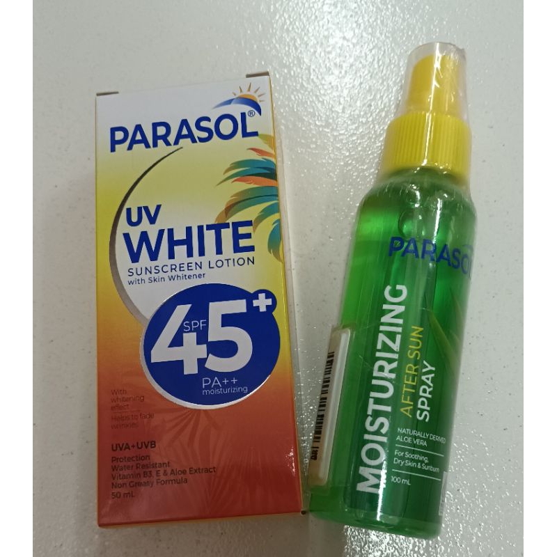 Parasol SPF 45++ dan Aftersun