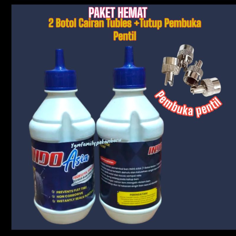 (Paket Hemat) Cairan Tubles 2 Botol + Pembuka Pentil