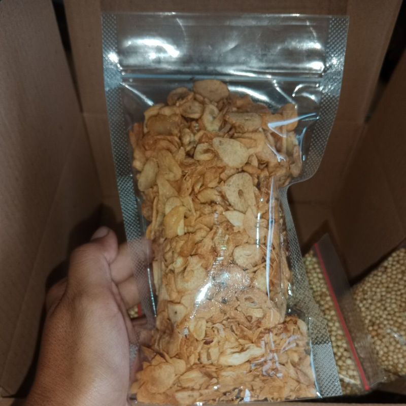 

bawang putih goreng 100gram murni tanpa campuran