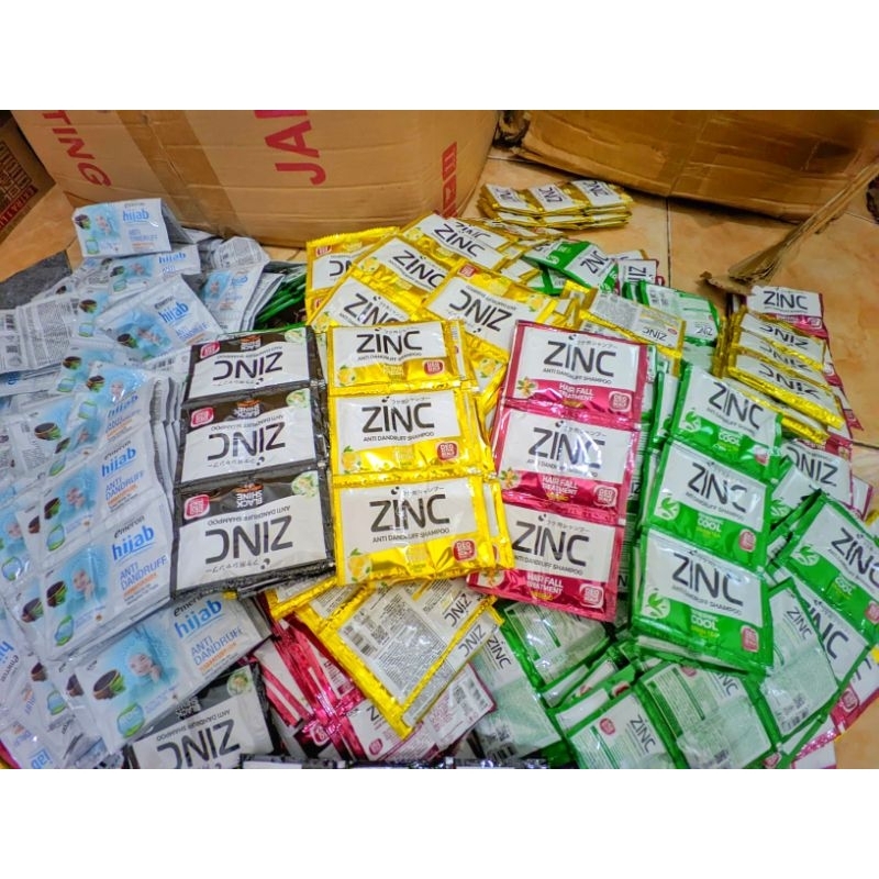 [1/2 Renceng] Sampo Sachet Murah Zinc/Zinc Shampo 1/2 Renceng