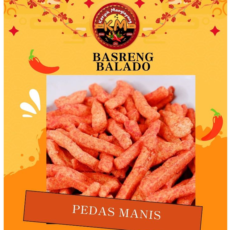 

1 Kg - Basreng Sultan Bandung Varian Rasa Balado