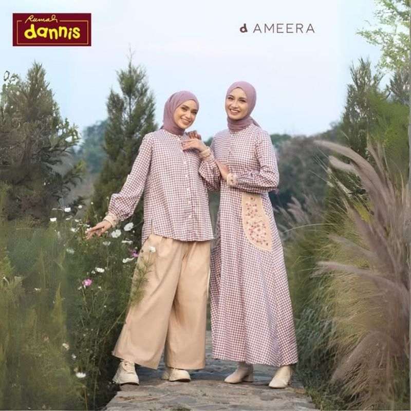 d'Ameera Dannis Sale 40% Oneset Baju Setelan Atas Bawah Kemeja Celana Wanita