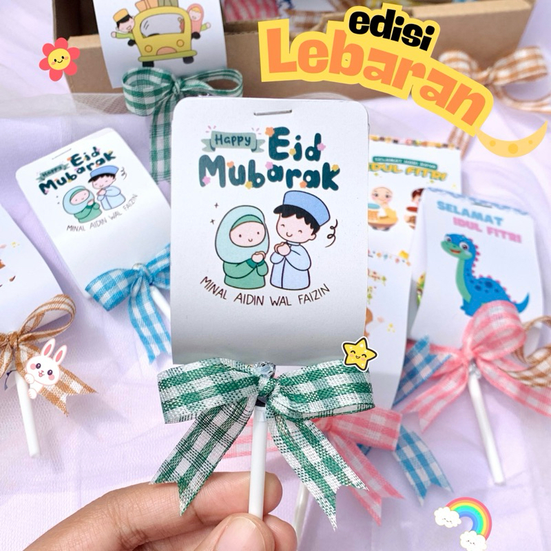 

MINI GIFT CANDY | MINI GIFT LOLIPOP CHUPA CHUPS EDISI LEBARAN | SNACK LEBARAN LUCU