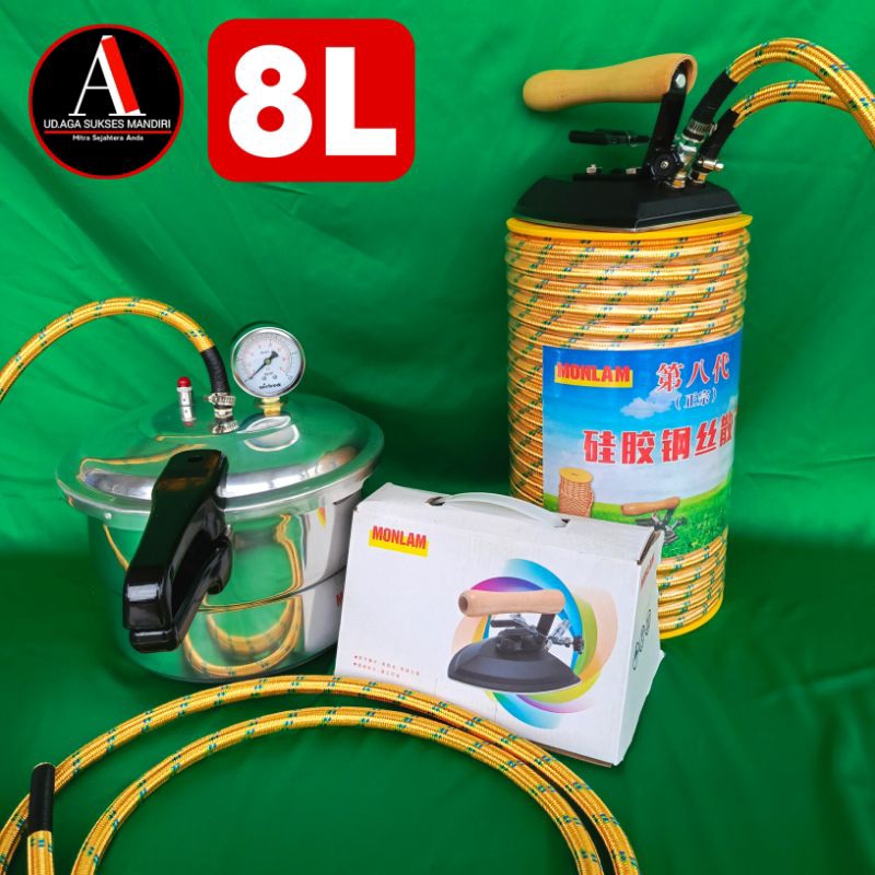 Setrika Uap Boiler Presto Laundry 8 liter - [Paket Hemat] Setrika Uap Boiler gas - setrika uap prest