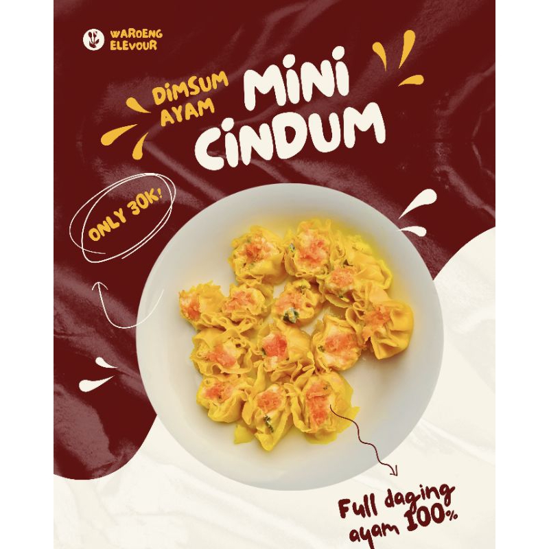 

Mini Cindum – Frozen Dimsum Ayam Homemade, 100% Daging✅