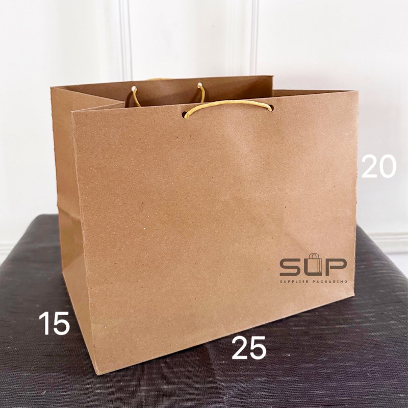 

PAPER BAG KUE BOLU 25x20 KOTAK KUE BROWNIES TEBAL PREMIUM