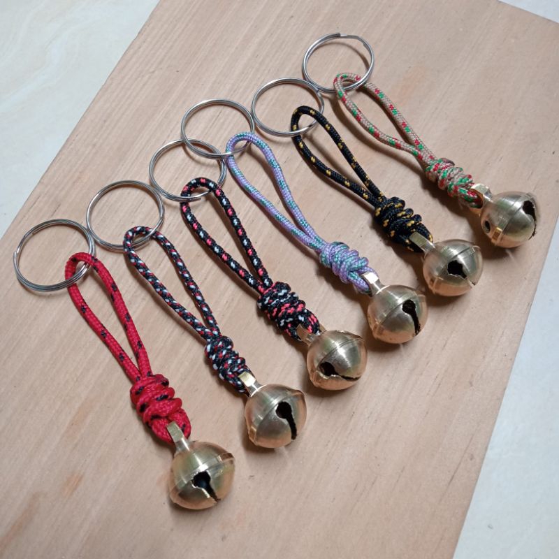 Gantungan Kunci Tas Lonceng Klintingan Asli Kuningan Suara Nyaring Lonceng Pendaki