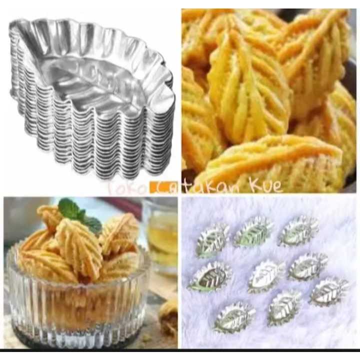Cetakan Nastar Daun Cetakan nastar bentuk daun isi 40 pcs ( cetakan nastar daun mini )