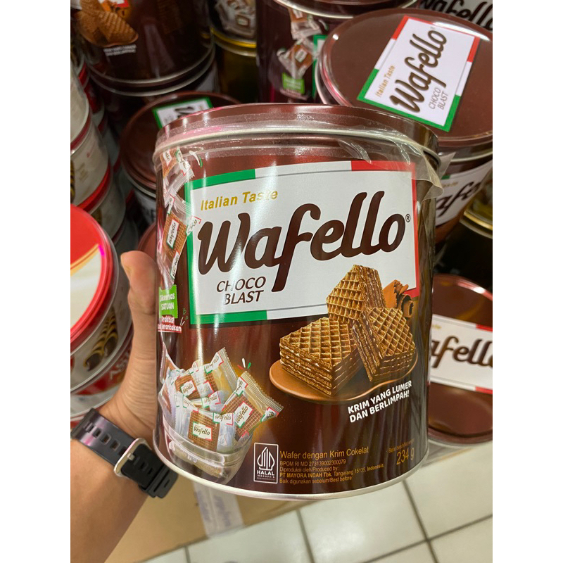 

Wafello Coklat kaleng 234gr | Jajan Lebaran | Jajan Murah