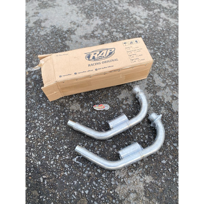leheran stainless knalpot RAP Mufler leher stenlis asli knalpot RAP Mufler leher knalpot cb gl mp ti
