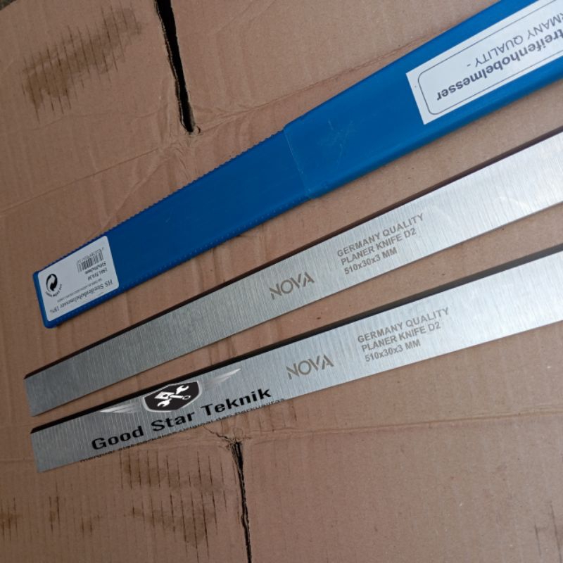 Baja Hss D2 Nova pisau planer serut kayu 510 x 30 x 3 mm Original Germany quality