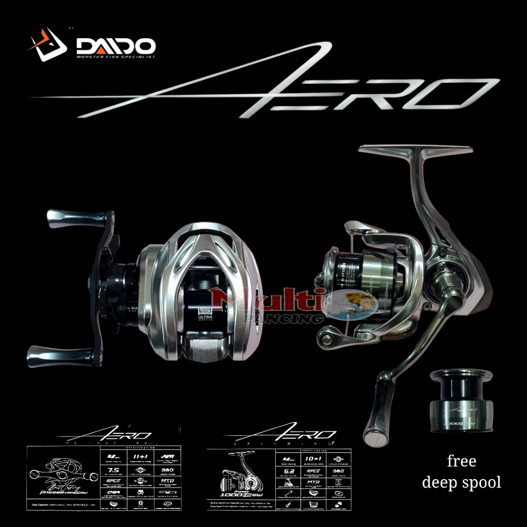 reel daido AERO spinning & BC