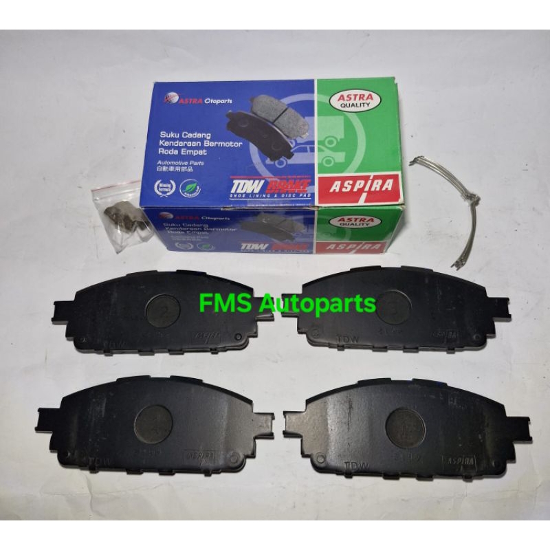 TDW kampas rem depan Toyota Innova Reborn/Revo Merk Aspira TDW Original