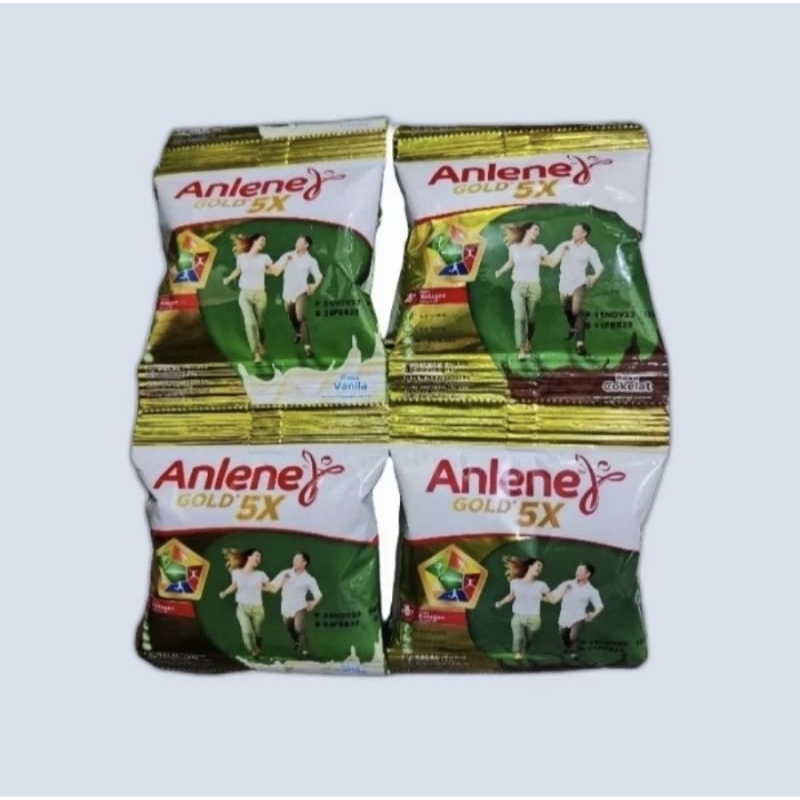 

Anlene Susu Tinggi Kalsium Gold Vanila dan Coklat Renceng 10×25gr