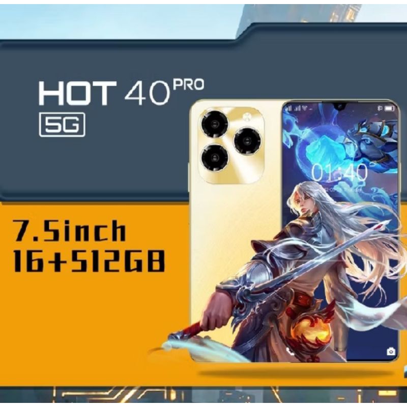 infinix_HOT_40_Pro_RAM_16+512_Ada_garansi_Layar_7, 5"HP_TERMURAH