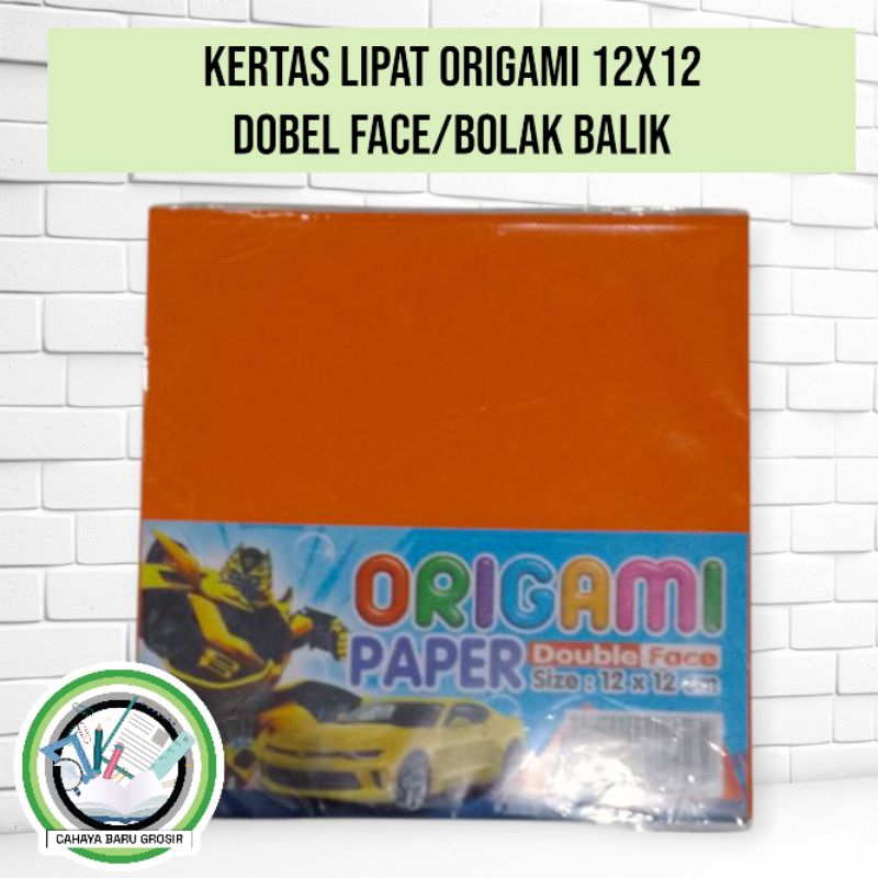 

Kertas lipat origami 12x12 dobel face/bolak balik