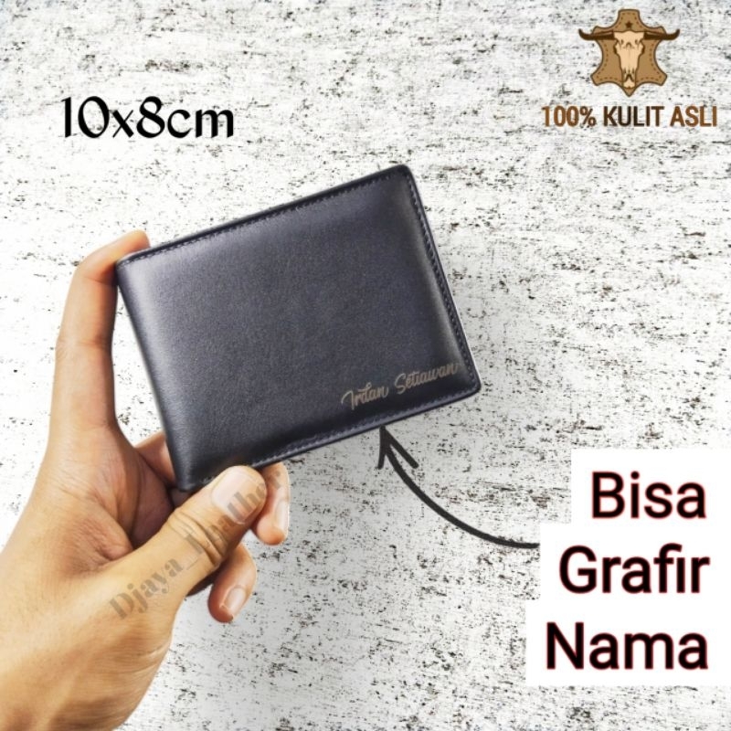 Dompet Pria Kulit Original Ukuran Mini Slim Asli Bahan Kulit Premium / Dompet kulit kecil minimalis