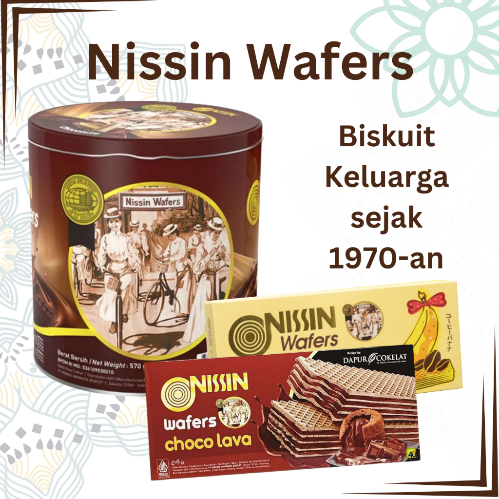 

Nissin Wafer, Nissin Choco Lava, Nissiin Banofee, Nissin Kaleng, Nissin Wafer Coklat, Nissin Cokelat