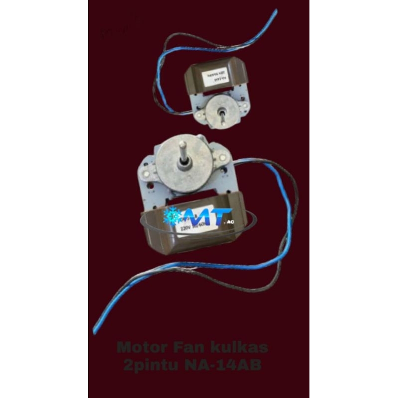 Motor Fan kipas Kulkas 2pintu  Sharp/LG,Aqua, Polytron Pink/Polytron Black , Multi
