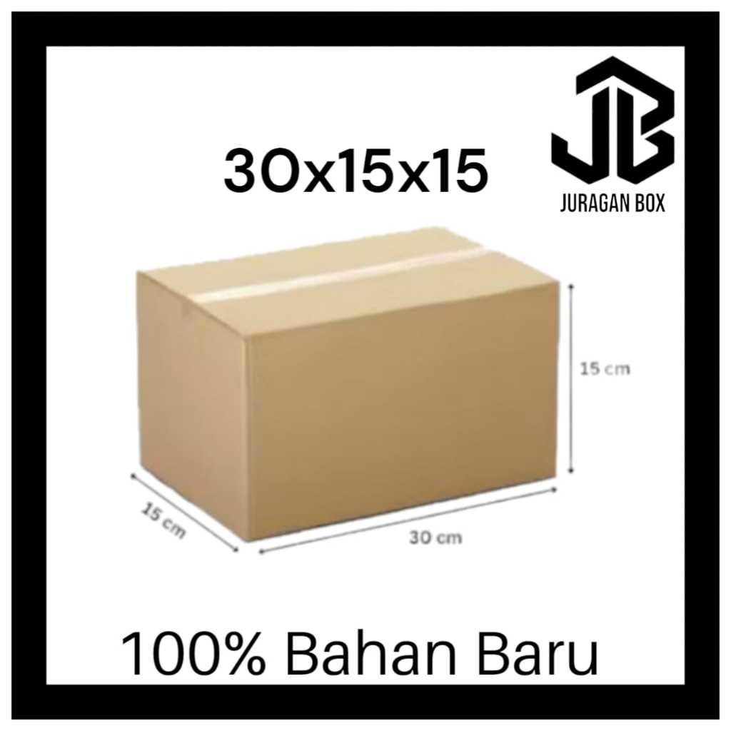 

JB Kardus Packaging Box Kotak ukuran 30x15x15 Bahan Baru | Box Packaging
