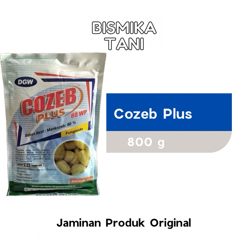 Cozeb Plus 80WP Fungisida Mancozeb Biru DGW 800 g