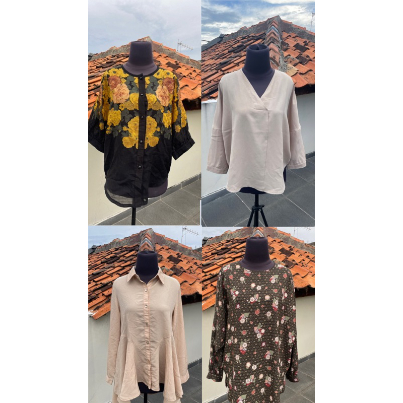atasan blouse korean vintage
