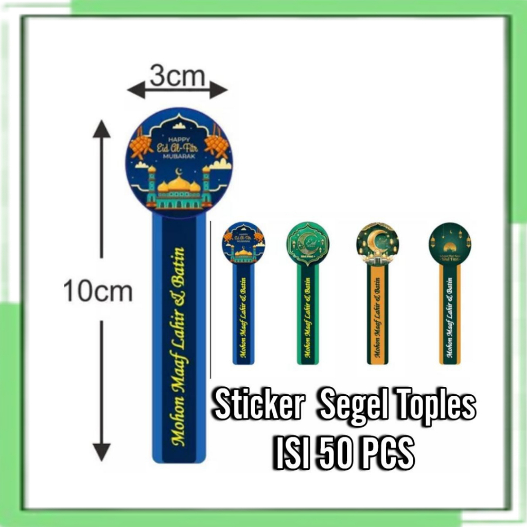 

Sticker Label Lebaran Isi 50 Pcs Sticker Sticker Segel Kemasan Stiker Idul Fitri
