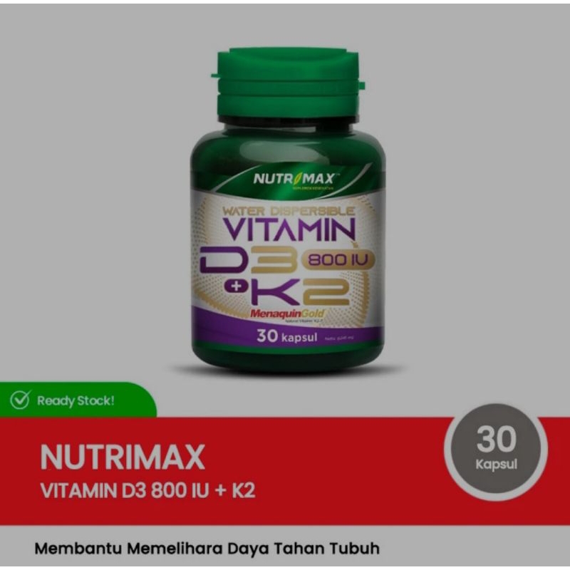 Nutrimax Vitamin D3 800 IU 30 Kapsul