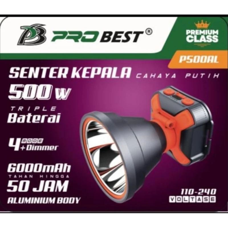 Probest Senter Kepala 500 Watt