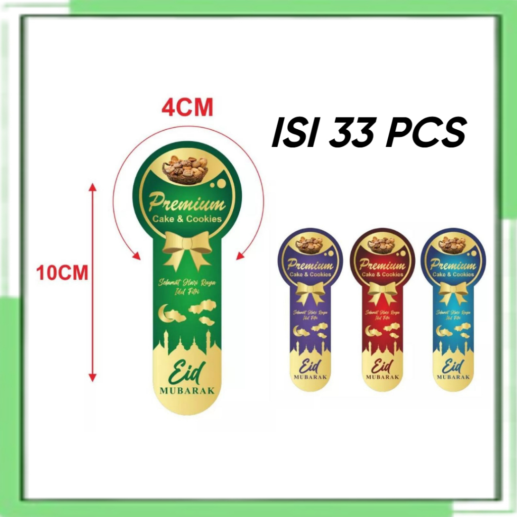 

Stiker Lebaran Isi 33 Pcs Sticker Segel Toples 250 500 ml Sticker Idul Fitri