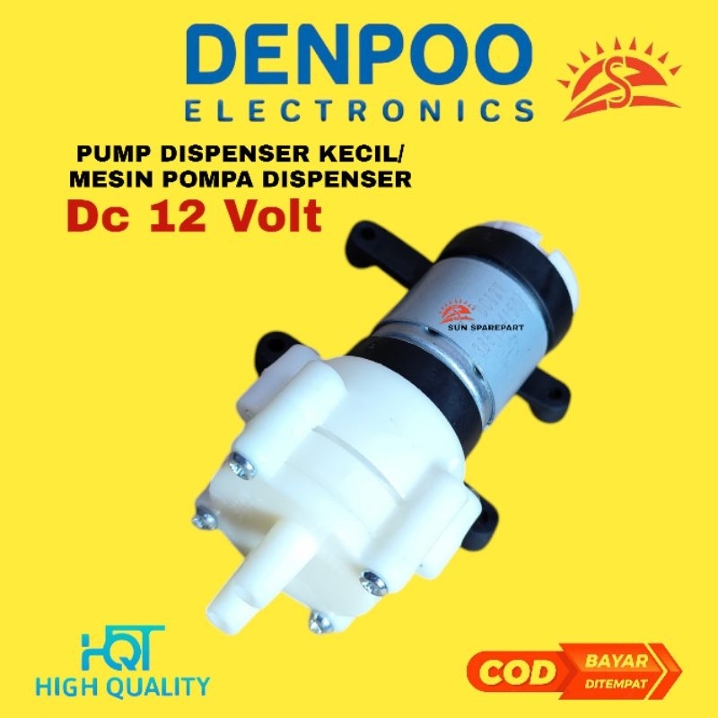 Dinamo dispenser/Pump dispenser kecil 12 volt / Mesin dispenser kecil pompa air Denpoo