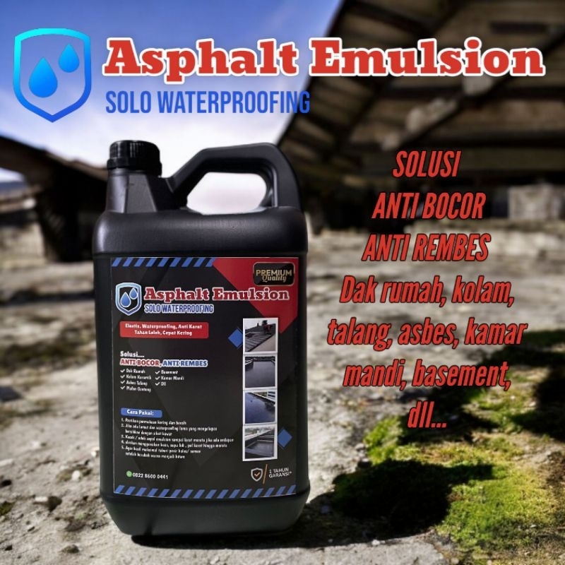 Cat Kolam Anti Bocor 5 KG | Aspal Cair Anti Bocor Anti Rembes | Asphalt Emulsion Waterproofing | Ant