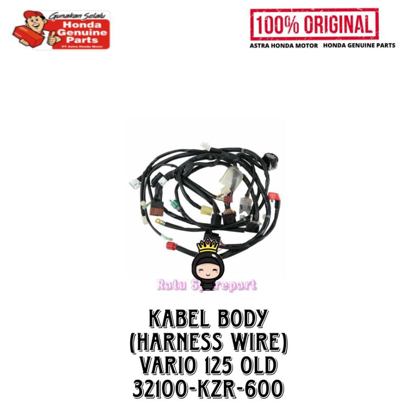 Kabel Body (Harness Wire ) Honda Vario 125 Old KZR Original - 32100KZR600 - Kabel Body Vario 125 Old