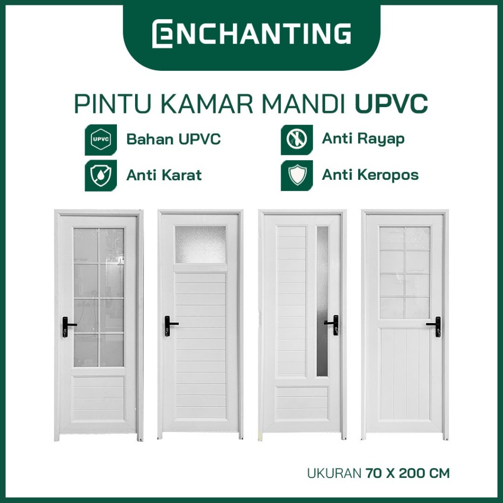 ENCHANTING Set Pintu Rumah UPVC Modern Minimalist Europe Enchanting GR Series
