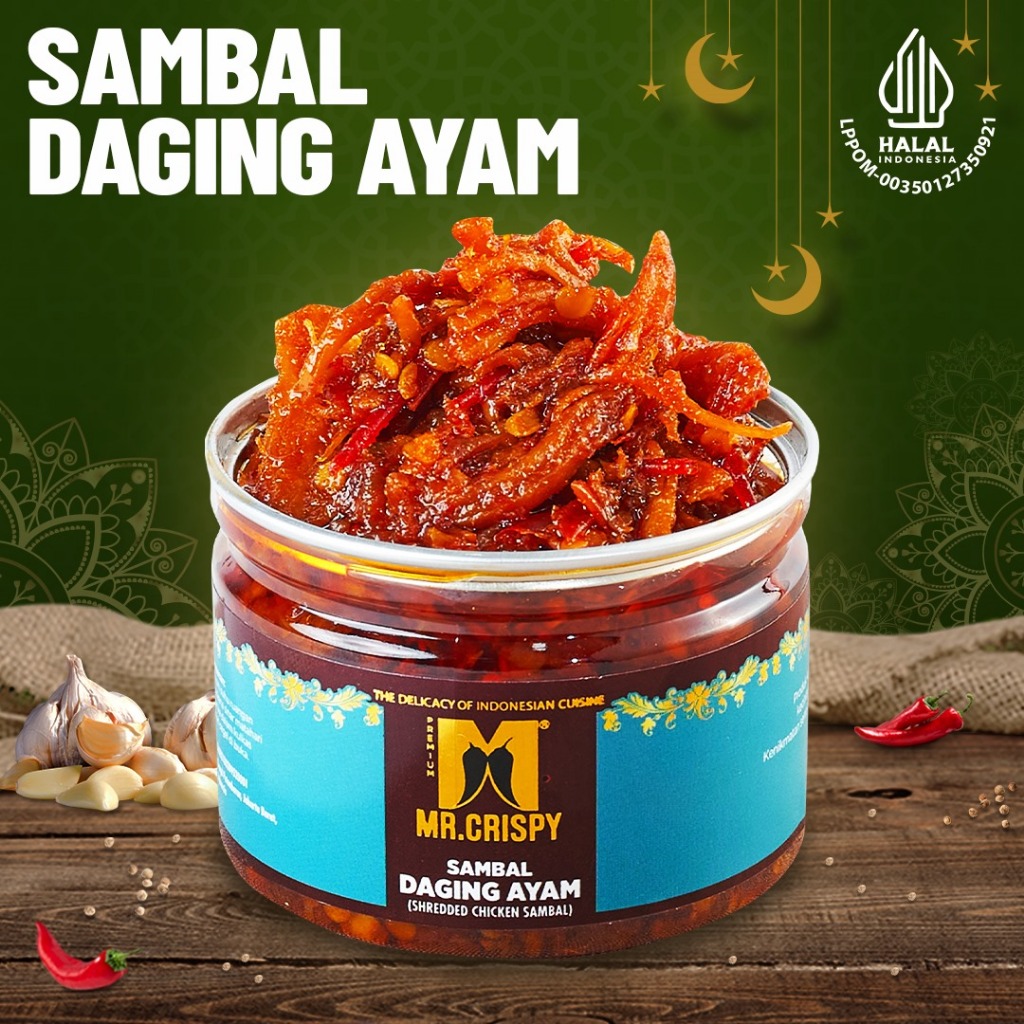 

Sambal Daging Bebek/Ayam/Sapi/Sambel Mr.Crispy