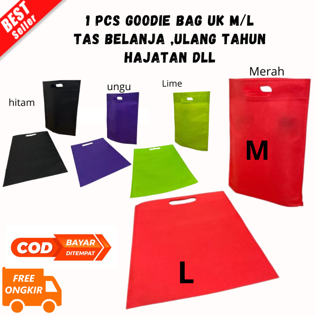 

[JIB] BAYAR DI TEMPAT Goodie Bag Tas Spunbond Belanja Untuk Ulang Tahun Hajatan Souvenir Hampers Kantong Kain Oval D-CUT wadah tas lebaran tas pengajian