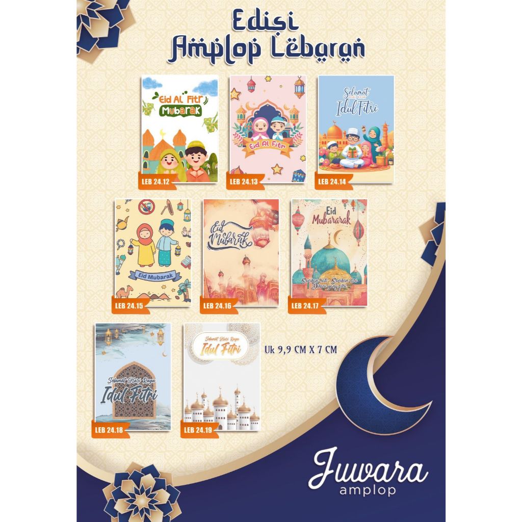 

Amplop Lebaran / Ampau Lebaran Idul Fitri - KECIL (9,9 x 7 cm) - ISI 20 PCS